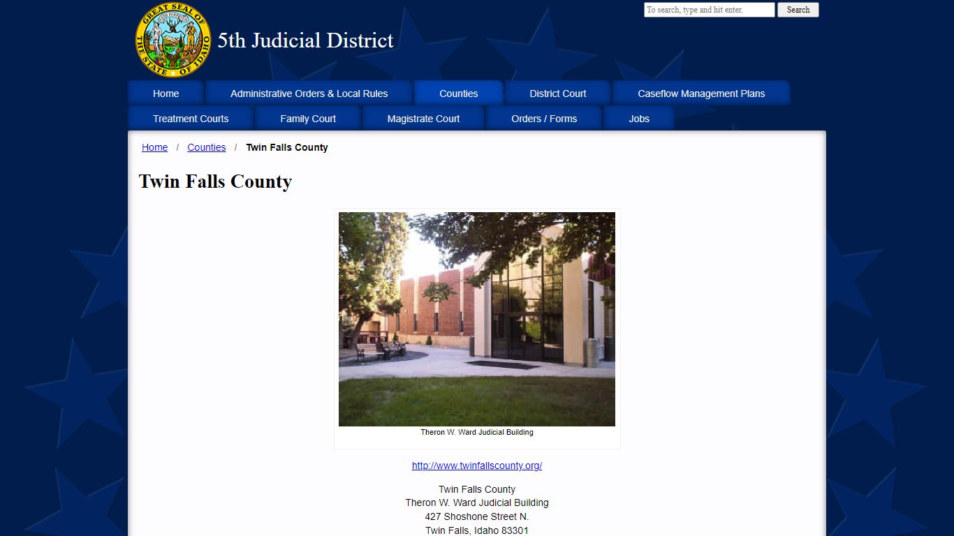 Twin Falls County : 5th Judicial District
